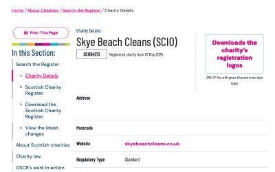 Our Charity Status Confirmed