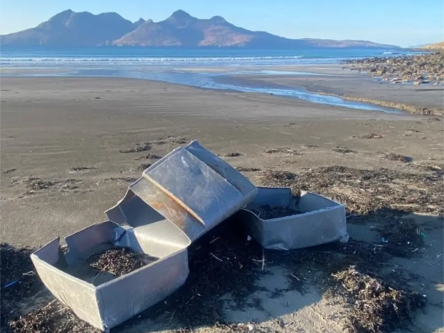 Broken Plastic Pontoon Float