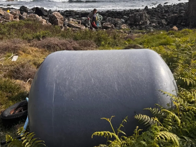 Large plastic mooring float