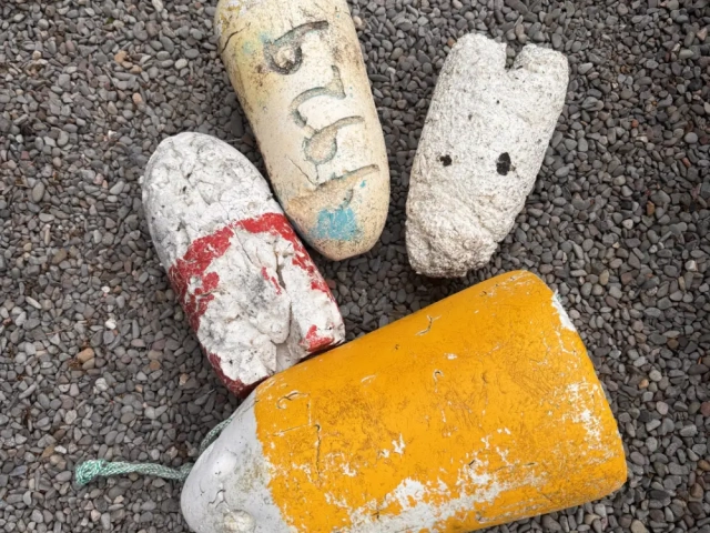 Polystyrene fishing floats