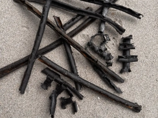 Creel sheaths where creels have been dipped in plastic