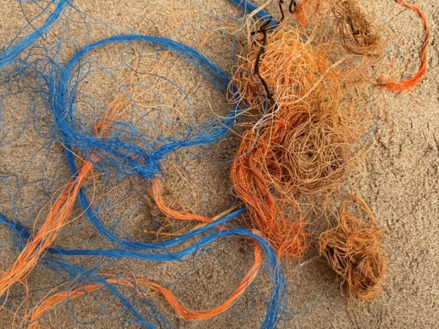 Rope from dollys used to protect nets