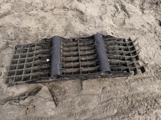 Broken part of a pontoon