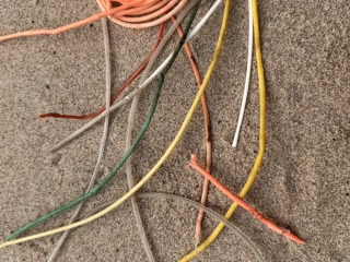 Plastic detonation cord used in blasting