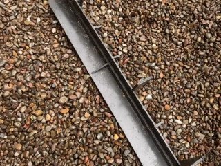 Broken plastic from pontoon